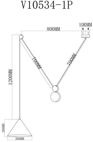 Подвесной светильник Moderli Plano V10534-1P