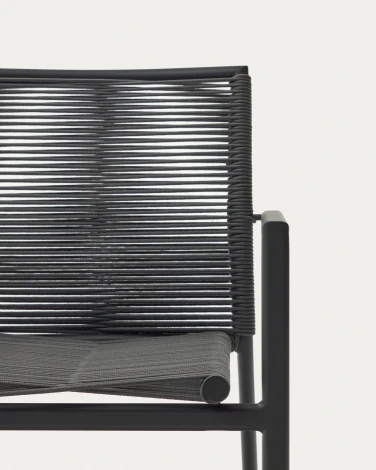 Стул уличный La Forma (ex Julia Grup) Culip (Серый/ Веревка)