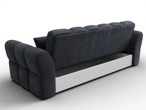 Диван-книжка Лига-111 (ДСП,ЛДСП,Велюр/Темно-серый) Лига Диванов 136695