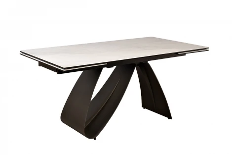 169DT-92055 Стол обеденный раскл.керам.столешница 160(40+40)*90*76см Garda Decor