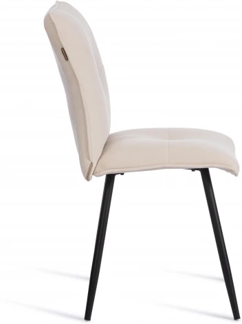 Стул обеденный Sweet Tetchair (Флок/Молочный,Черный) арт.24646