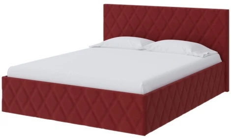 PROxSON Кровать Fresco (Ткань: Велюр Forest 13 Красный) 120x200