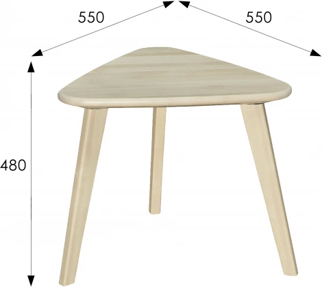 Стол журнальный Ретро лак от фабрики Mebelik