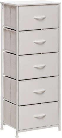 Комод Линкс 5 ящ., Каркас Белый, ящики Белые Leset