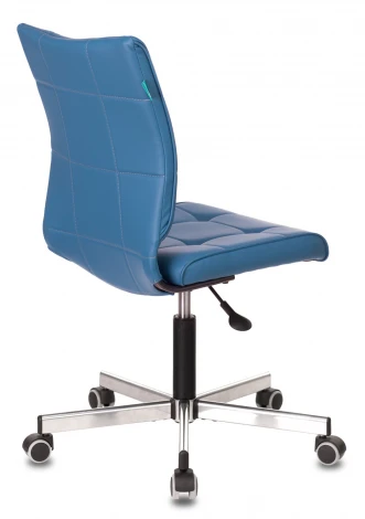 Кресло Бюрократ CH-330M синий Orion-03 эко.кожа крестовина металл хром