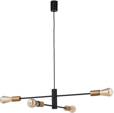 Подвесная люстра Nowodvorski Rotor Black/Gold 7935 (220V, на проводе)
