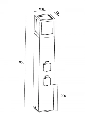 Наземный уличный светильник Deko-Light Facado 733064 (220V, IP54)