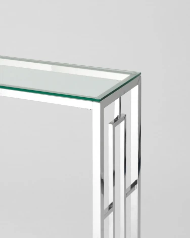 Консоль Stool Group БРУКЛИН 115*30 серебро УТ000001495