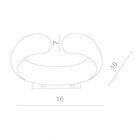 Настенный светильник Arte Lamp Parentesi A1419AP-1WH