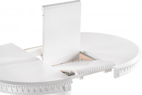 Кухонный стол Долерит Woodville (Массив бука,Шпон/Белый) арт.615223