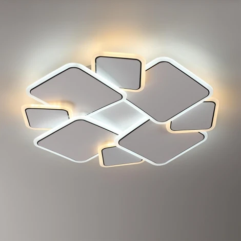 Потолочный светильник круглый светодиодный Lumion Bridge 8013/90CL белый, хром/белый металл/акрилл LED 90W 220V 3000-6000K (круглые)