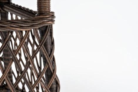 Плетеный круглый стол, диаметр 80 см, цвет коричневый 4SIS Эспрессо YH-T1661G-2 brown