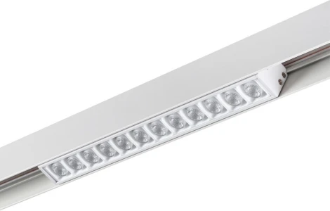 Трековый светильник Downlight низковольтный светодиодный Novotech SHINO FLUM 359487 белый LED 12W 48V 3000-6500K (регулировка яркости, управление смартфоном, умный дом - Алиса, Smart Life)