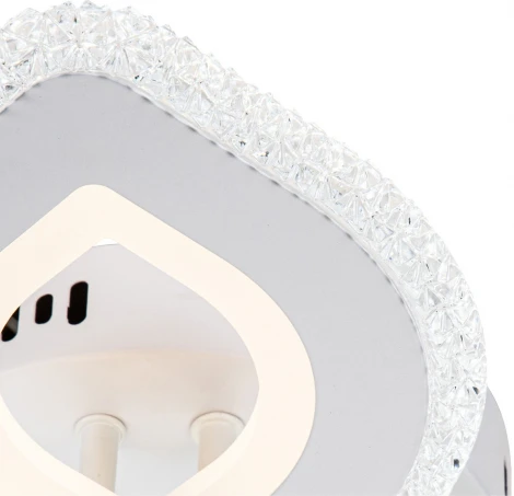Потолочная люстра Diamond 10264/3 LED*61W White (ночной режим, 220V, пульт управления, цветы)