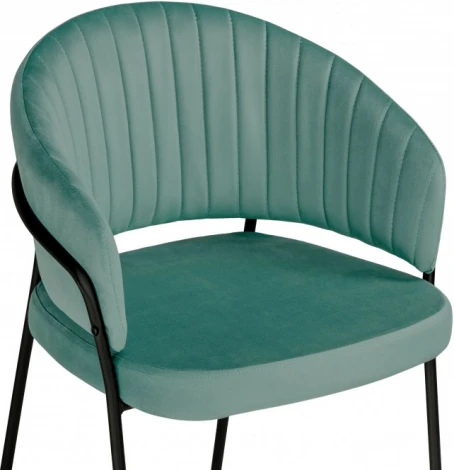 Стул на металлокаркасе Лео (Лео зеленый brandy light 10 / черный) Woodville арт.592484