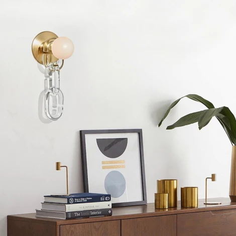 Настенный светильник (бра) Chain Wall Прозрачный ImperiumLoft Chain-Wall01 (178089-26) (220V, шар)