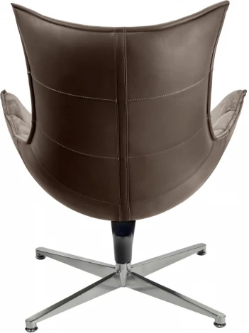 Кресло Bradexhome LOBSTER CHAIR латте искусственная замша, коричневый