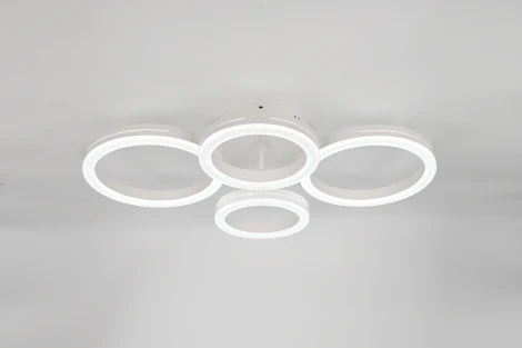 Потолочная люстра светодиодная с пультом кольцо Rivoli Juniper 6187-702 (регулировка яркости, 220V, кольцо)