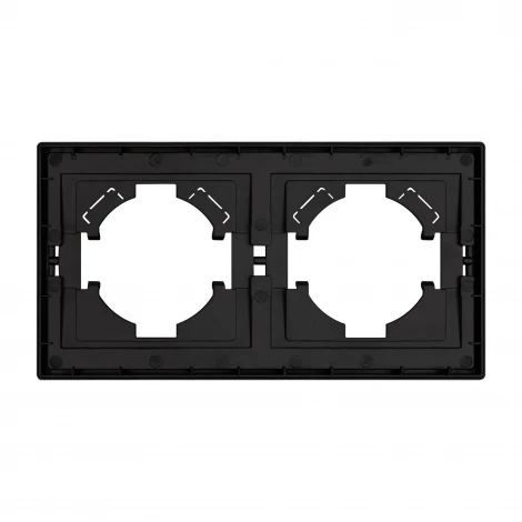 Рамка пластиковая FRM-TENDO-PL-2-BK (Arlight, Черный) 053840