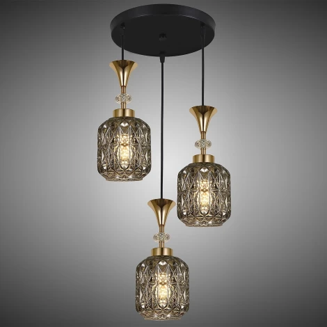 Подвесной светильник Reluce 02003-0.9-03 SMOKE (220V, на проводе)