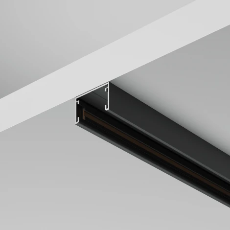 Шинопровод магнитный 1м накладной Basity, черный Maytoni Busbar trunkings Basity TRX172-111B (48V)