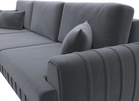 Диван угловой Лига-057 НПБ Лонг угол левый Лига Диванов (Велюр) арт.129300L