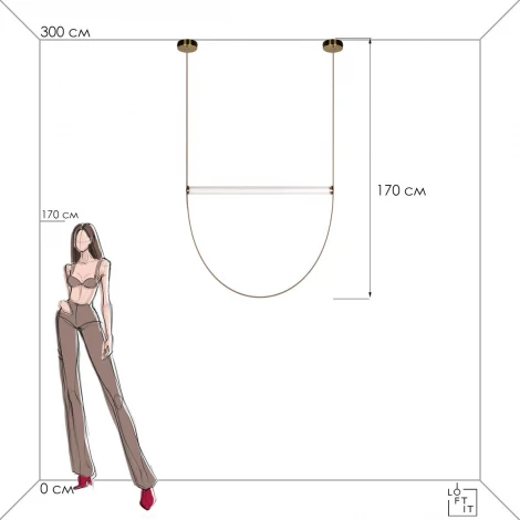 Подвесной светильник Loft It Liana 10221/1700 (LED, 220V)