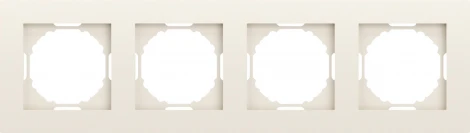 Рамка 4-я, матовый кремовый Donel A07 DE21431