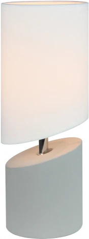 Настольная лампа Escada Waimea 10158/T White/Grey 1x40Вт E14, бетон/ткань, кремово-серый/белый (220V, круглые)