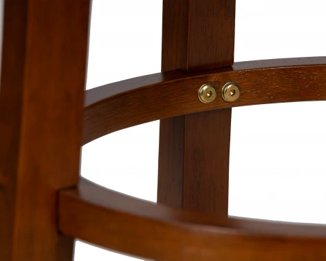 Круглый барный табурет DOBRIN BOB BAR (шоколад, черный)