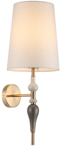 Бра Odeon Light Homi 5040/1W античн.бронза/беж.абажур/металл/керамика E27 1*60W (220V)