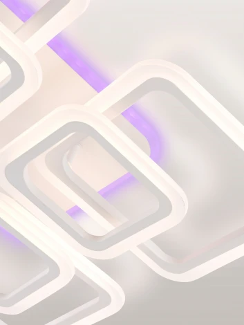 Потолочная люстра светодиодная с пультом ДУ W с RGB, белый, LED Natali Kovaltseva Spektr LED LAMPS 81108/6C