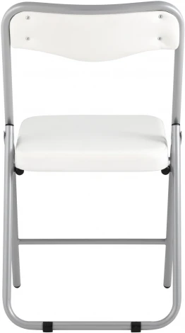 Складной стул Stool Group Джонни экокожа белый каркас металлик УТ000035363
