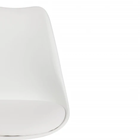 Стул TULIP FASHION CHAIR (mod.109) белый / белый (металл/пластик/PU)