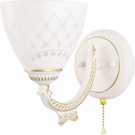 Бра с выключателем Arte Milano AM343837 343837/1W WT+G (220V)