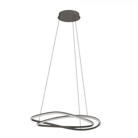 Подвесной светильник светодиодный Eglo Guntin 390515 с регулировкой цветовой температуры 1X60W LED 2200-6500K, 5920lm, сталь, темно-серый, белый