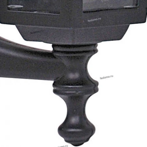 Бра уличное Horoz Erguvan, 1 плафон, черный с прозрачным