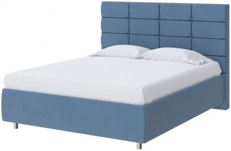 PROxSON Кровать Shapy без основания (Ткань: Рогожка Тетра Голубой) 180x190