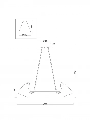 Подвесная люстра Freya Falke Market FR8001PL-05WG