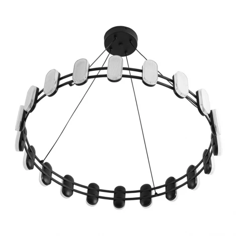 Люстра подвесная Lumion Ovela 8342/40L черный/белый металл/акрил LED 40W 4000K 220V