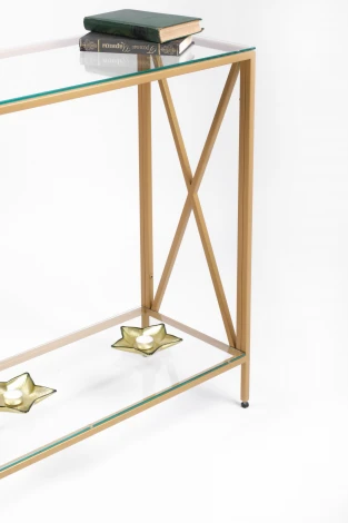 Консольный стол AllConsoles 1031-CG clear золотой