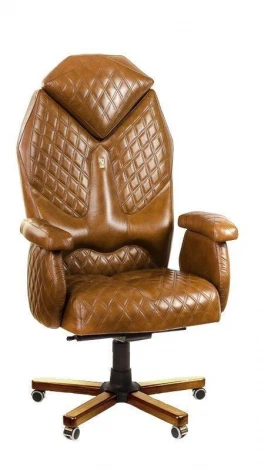 Эргономичное кресло Diamond Kulik System Бежевая кожа