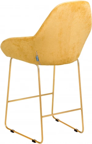 Стул полубар R-Home Kent Жёлт/Линк Золото