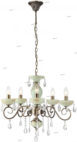 Подвесная люстра Arte Lamp Onyx Green A9592LM-5AB