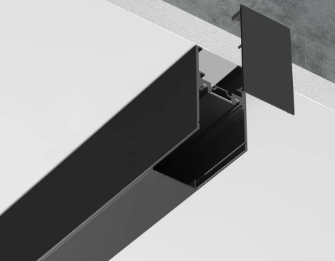 Шинопровод магнитоный накладной-подвесной 48В черный 1м Ambrella Magnetic Ultra slim 26 48В GV1047