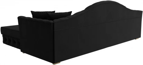 Диван угловой Артис правый угол (Черный/Микровельвет) Лига Диванов арт.121599