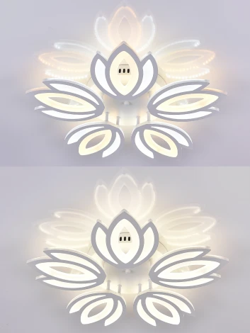 Потолочная люстра Natali Kovaltseva Led Lamps 81124 (регулировка яркости, 220V, пульт управления, цветы)