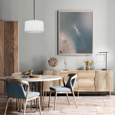 Настольная лампа Escada Idea 10186/L 1x60Вт E27, металл/ткань, чёрный (220V)