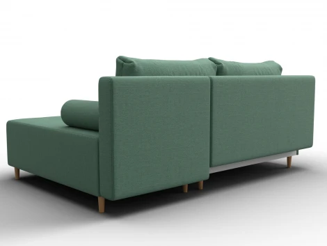Диван угловой Лига-102 угол универсальный (ДСП,Брус,Фанера,Рогожка/Зеленый) Лига Диванов 134799
