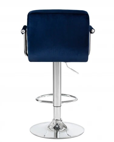 Стул барный KRUGER ARM (синий велюр (MJ9-117))